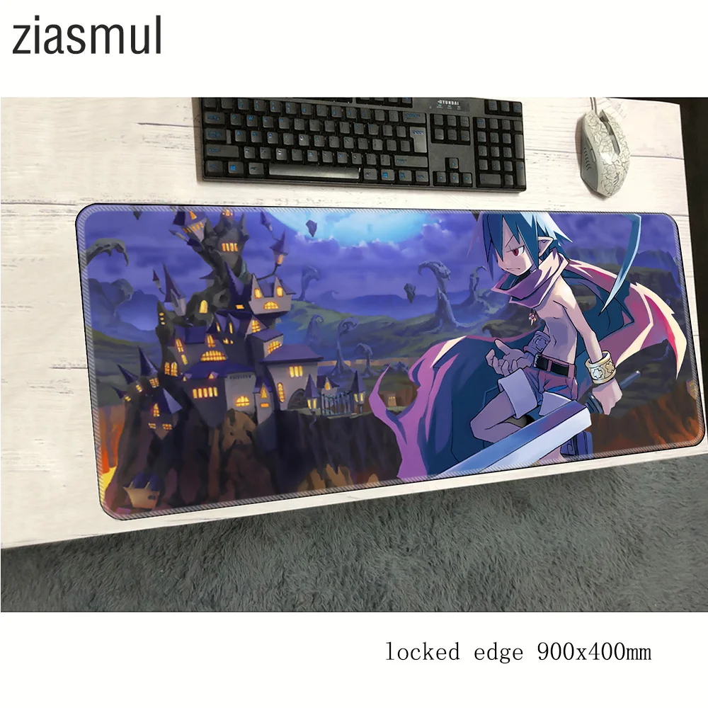 Коврик для мыши Disgaea 900x400x2 мм, коврики для киберспорта, коврик для компьютерной мыши, игровые аксессуары, коврик для мыши с заблокированным краем, клавиатура, ПК, геймер