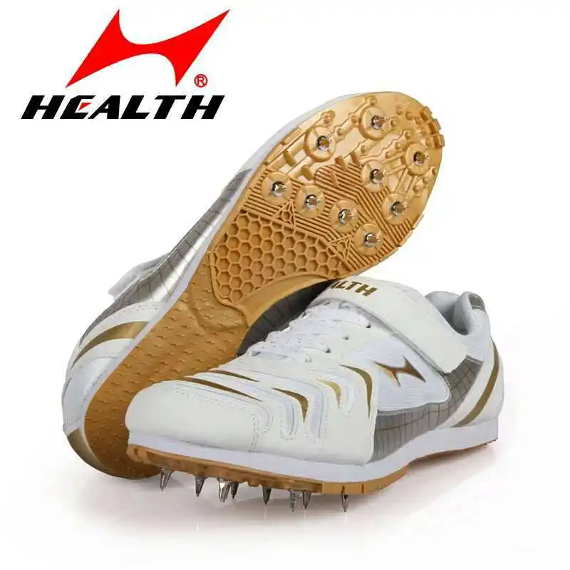 

Men Women Track Field Training Sport Athletes Shoes LightWeight Long Jump Sprint Spikes Tracking Nail Sneakers Plus Size 36-45