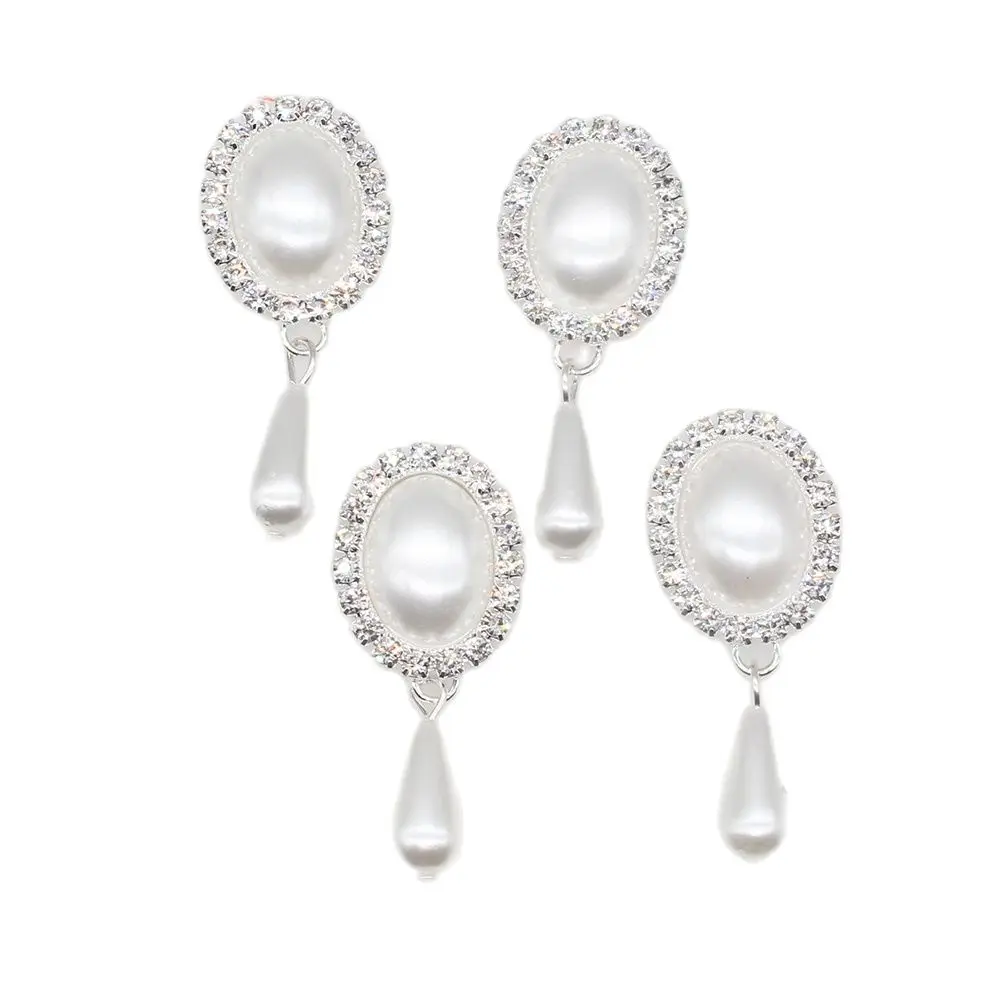 Direct Sales 10PCS / LOT46 * 20MM Rhinestone Pearl Button Craft DIY Wedding Gift Box Decorative Accessories Promotional Price