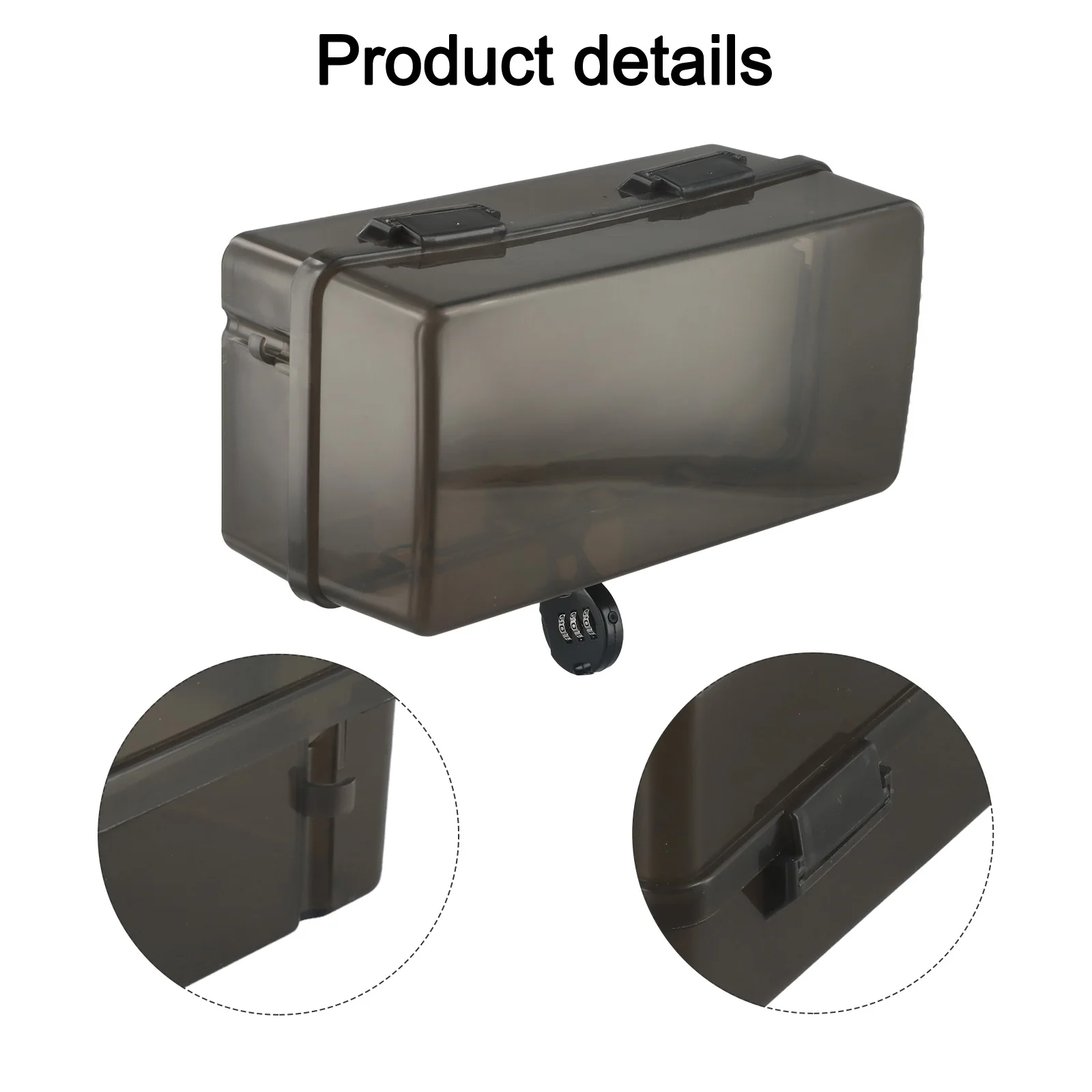 

Secure Lockable Outdoor Electrical Extension Cord Box Heavy Duty Waterproof with 4 Output Holes Weather Resistant Power Box