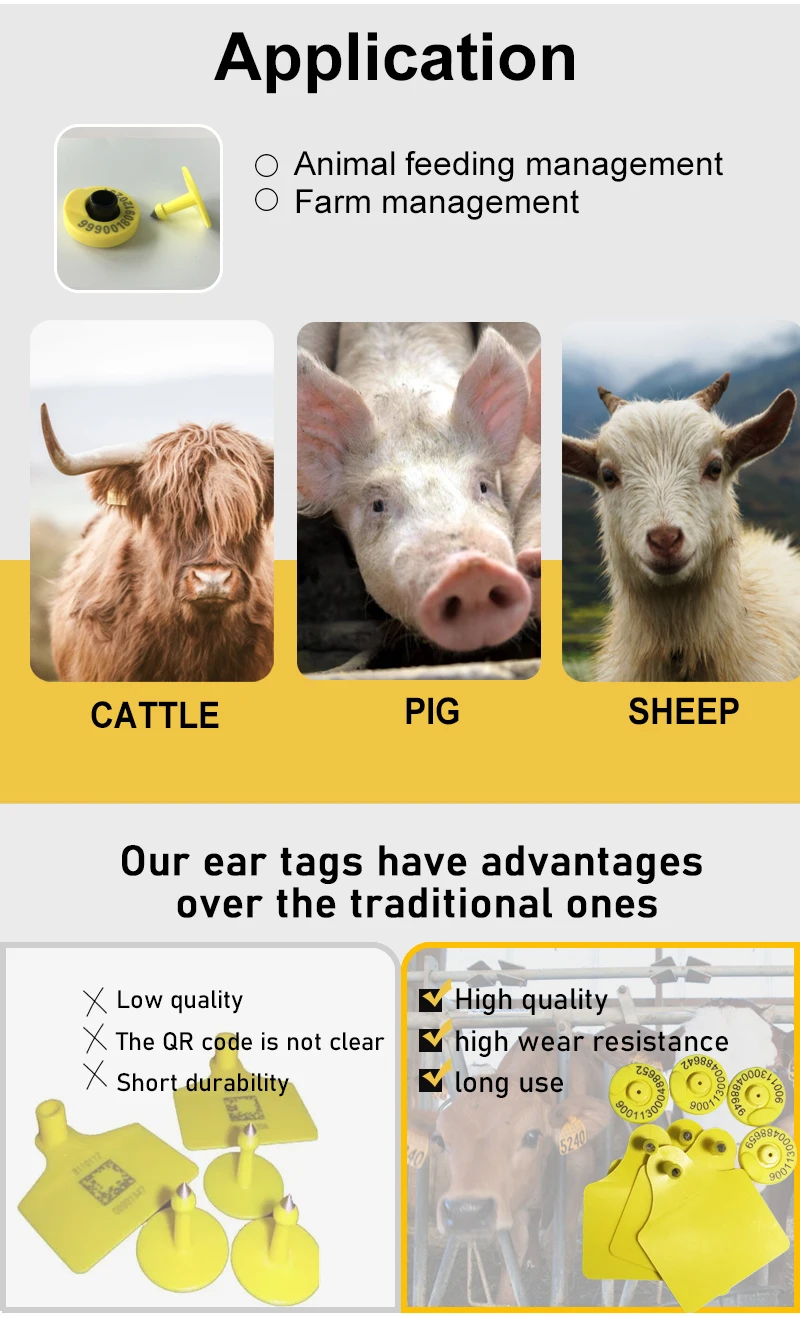 Imagem -05 - Tag Redonda para Cattle Pig Picker Hdx Chip Tag Rfid Orelha Animal lf 134.2khz Iso11784 11785