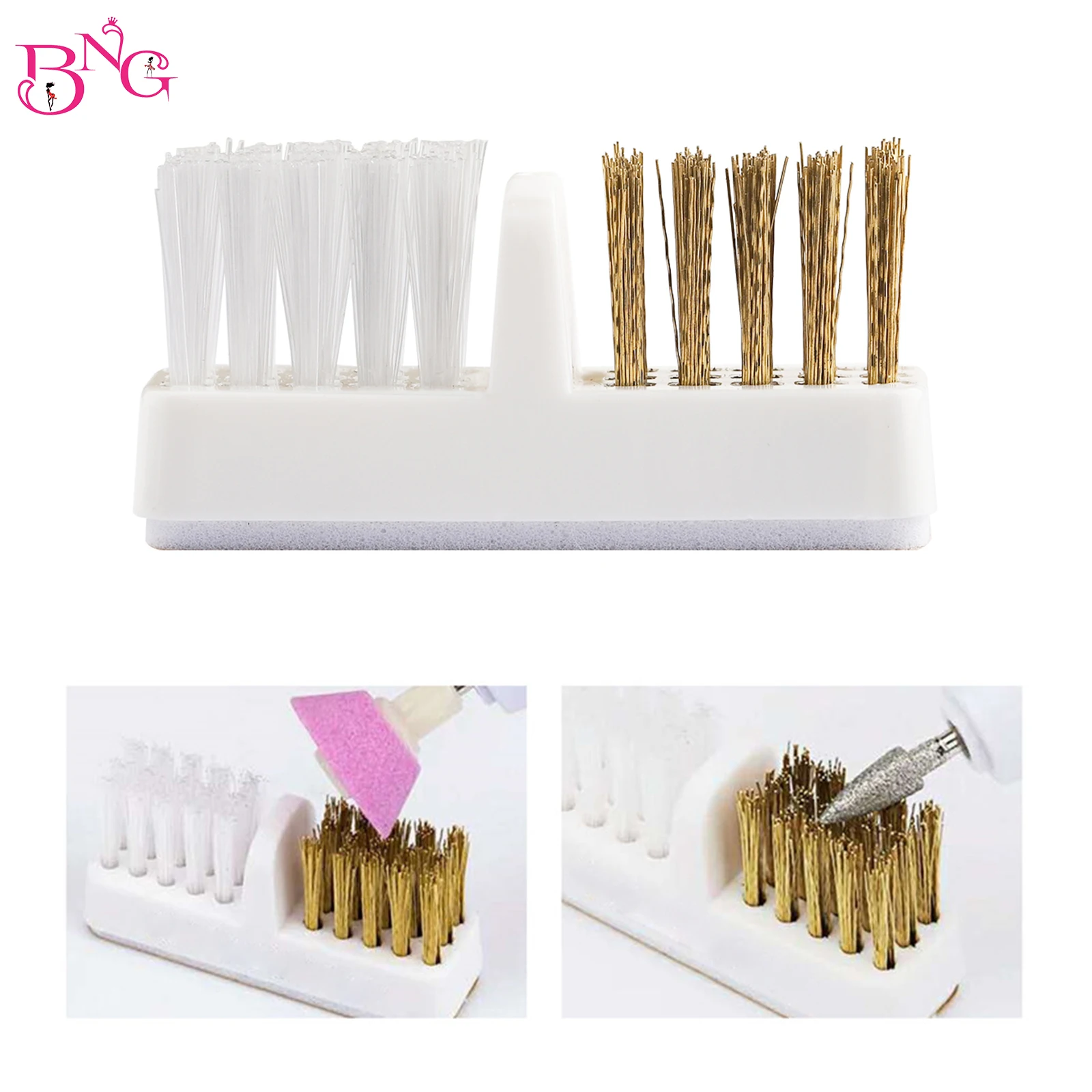 

1Pc Electric Manicure Drills Cleaning Brush Cleaner Nail Drill Bit Clean Tool Copper Wire Drill Brush Dental Drill Bit Clean Too