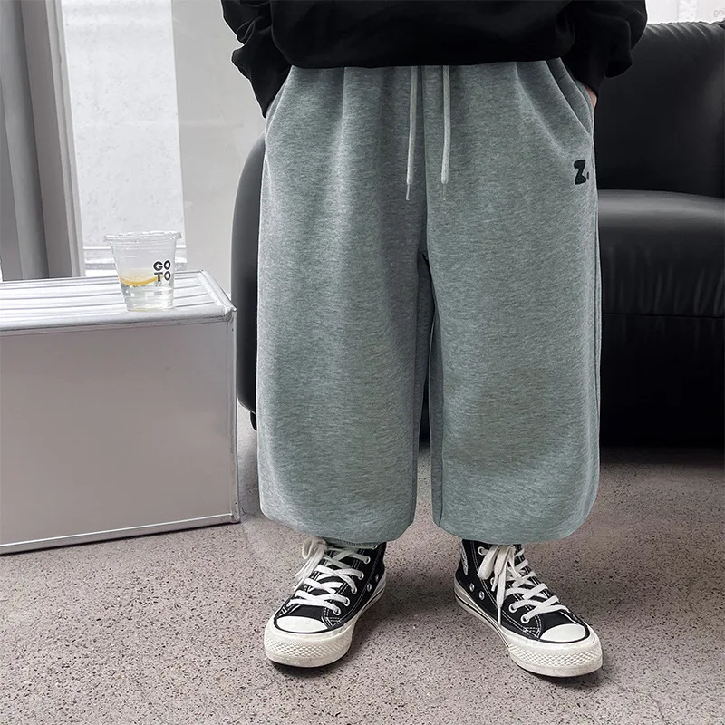 

Children clothing fashion casual sports pants 2024 spring autumn new Korean casual sweatpants boys comfortable all match pants