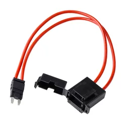 16AWG 32V 25A Car Small Two-wire Fuse Box Extension Cord for Car Tool Accessories Power Supply Automotive Fuse Holder Extension