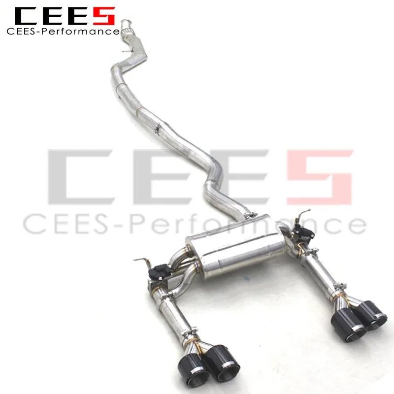 CEES catback Exhaust For BMW F30 335i 435i F32 Sport Valve Exhaust System SS304 Catback pipe muffler