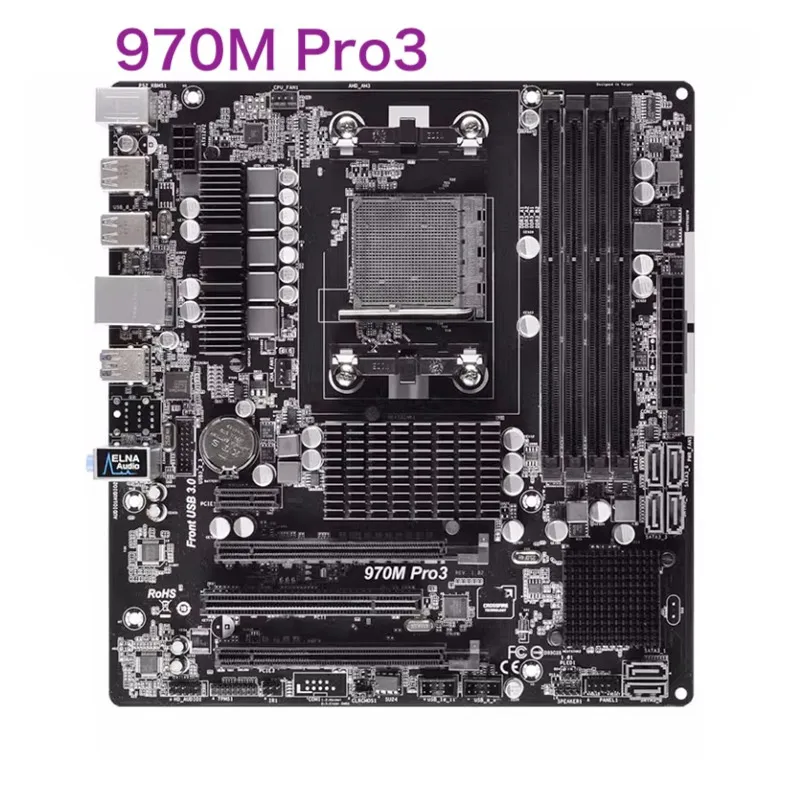 For Asrock 970M Pro3 Motherboard 64GB AM3+ DDR3 Micro ATX