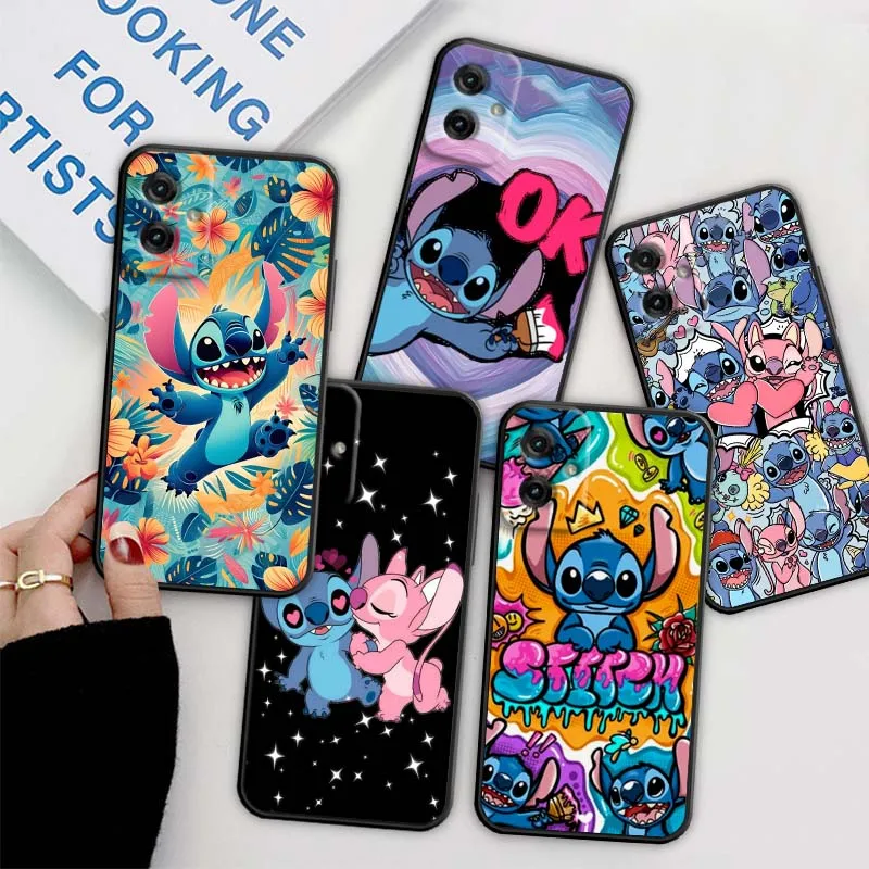 

Stitch Angel Art Popular Phone Case For Motorola G85 Edge 50 G24 G35 G14 G04 40 G72 G34 G31 G Stylus G54 G13 G32 5G Black