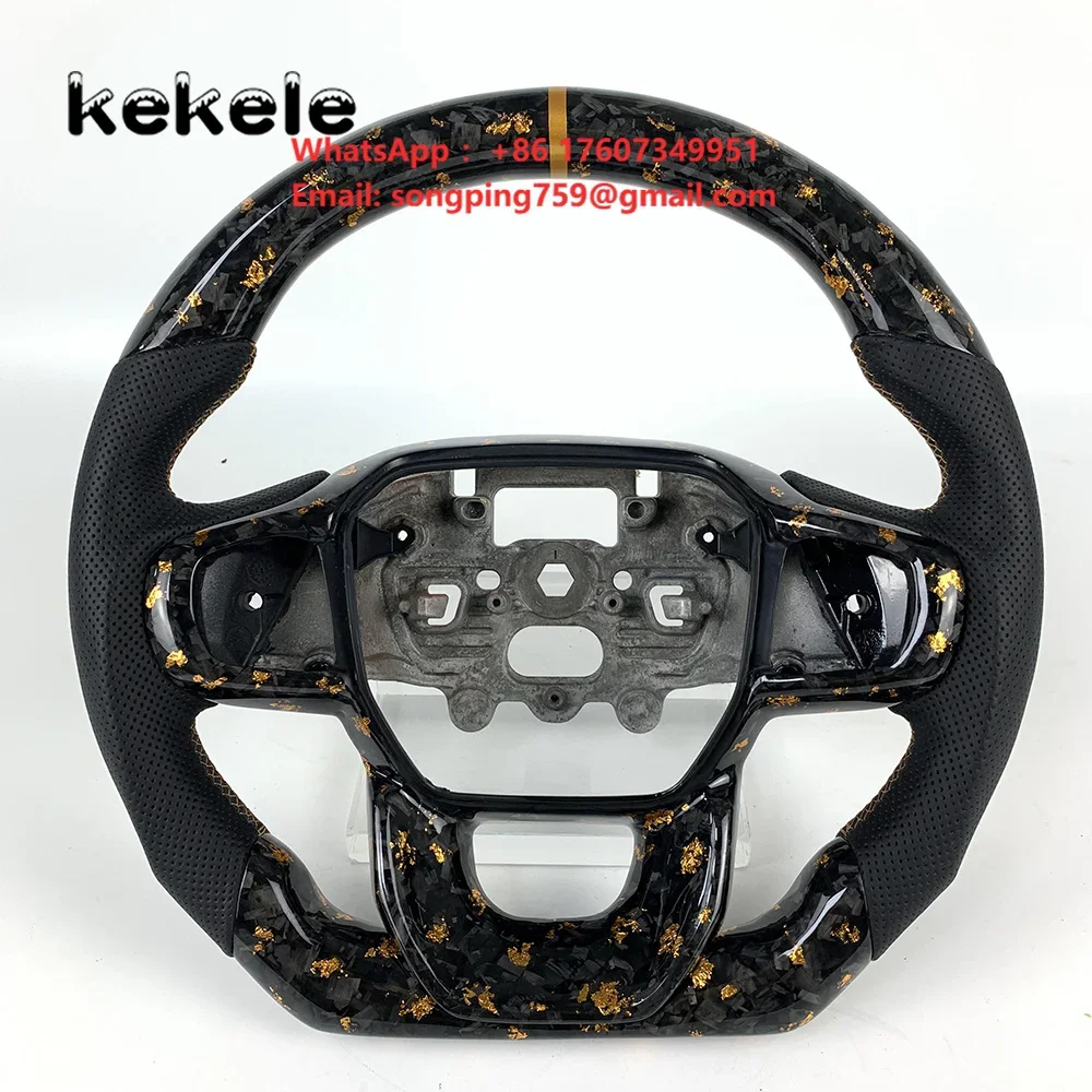 Sport Style for Ford Ranger Raptor Car Parts 2020 2021 2022 2023 2024 Forged Carbon Fiber Steering Wheel Supports Customization