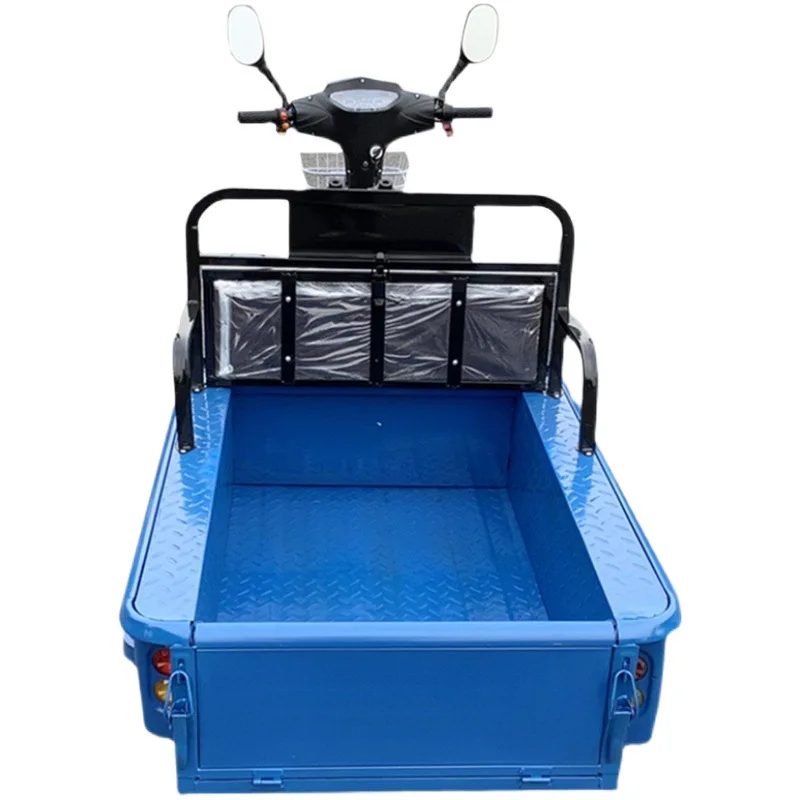 

Electric tricycle pulling truck, new family battery car, adult transportation, small stall flatbed car to pick up and drop off c