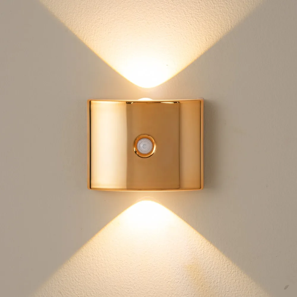Infrared Sensor LED Induction Wall Lamp 3 Color/Neon light Soft Lights PIR Sensor Wall Sconce Multi-functional