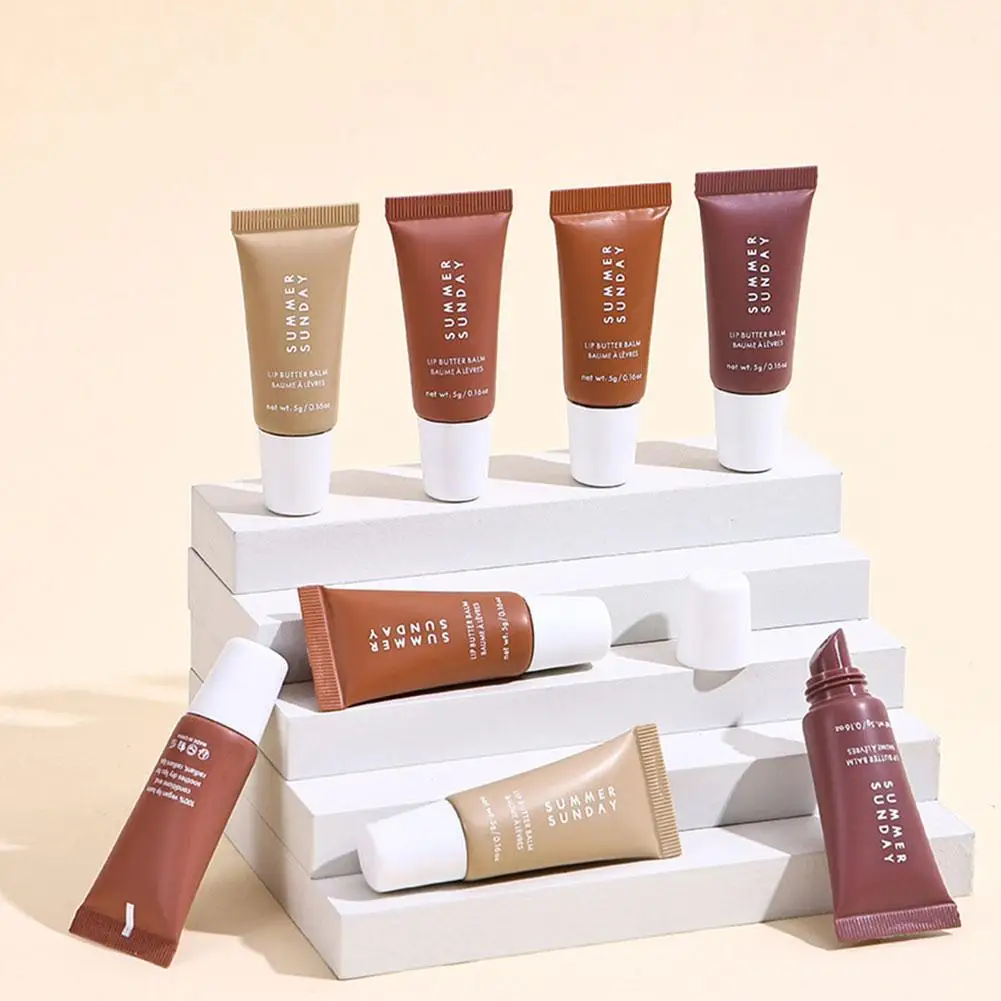 Summer Fridays 3D Hydration Mirror Lip Gloss 4-Color Set Locks In Moisture Moisturizes Fragrance Lip Balm Lightly Controls Oil