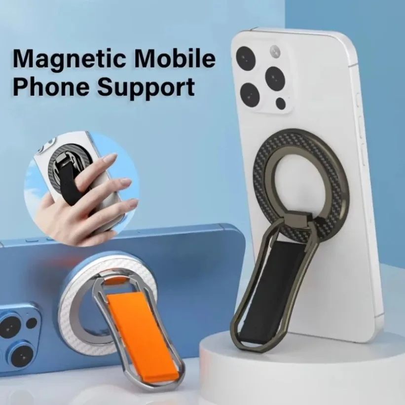 

Магнитный держатель для мобильного телефона, поддержка iPhone, двухсторонний сильный магнит, вращение на 360 градусов, кольцо на палец, настольный держатель