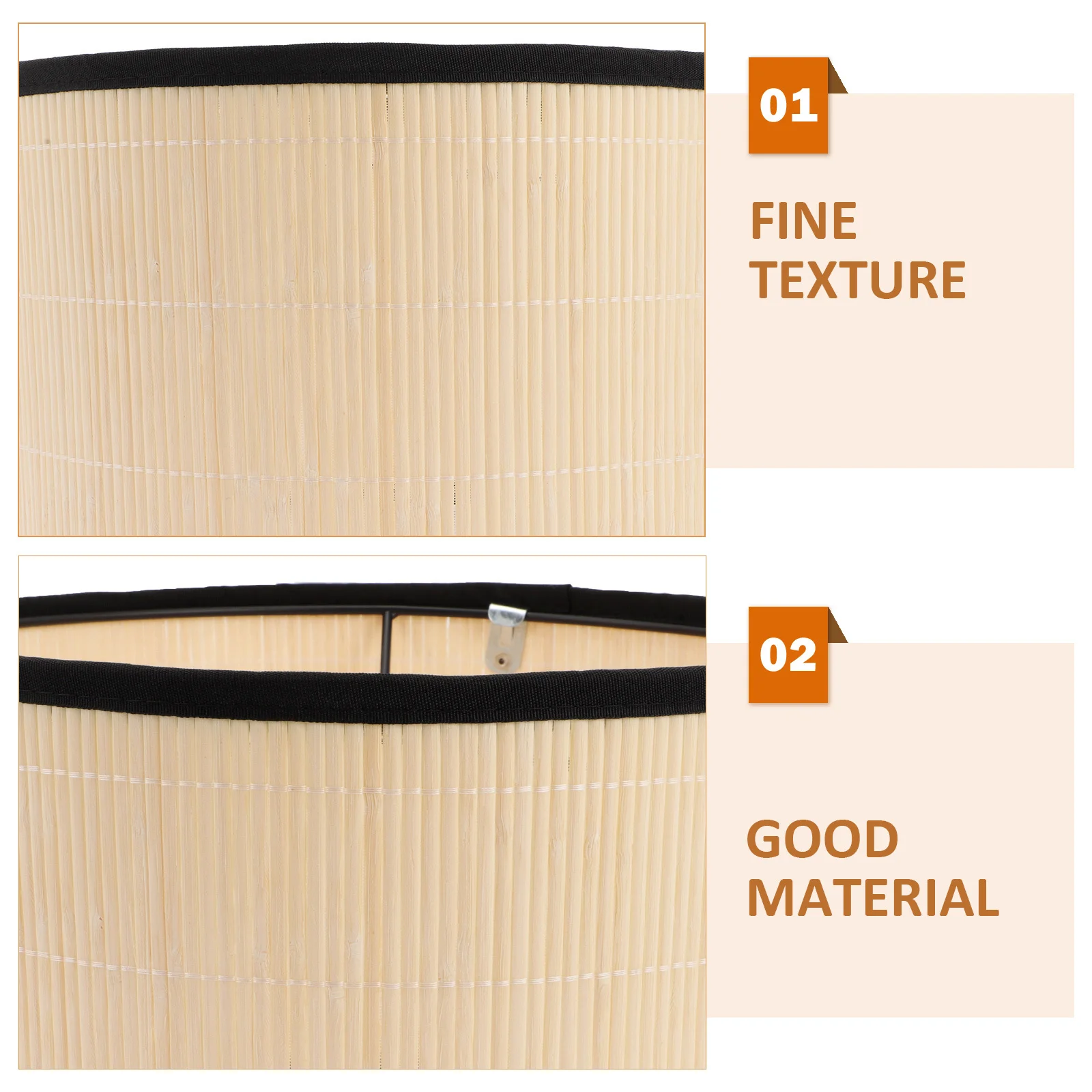 الخيزران برميل غطاء مصباح إطار الحديد مستقرة طاولة صغيرة غطاء مصباح داخلي غطاء خفيف خمر المنزلية عاكس الضوء الغبار درع