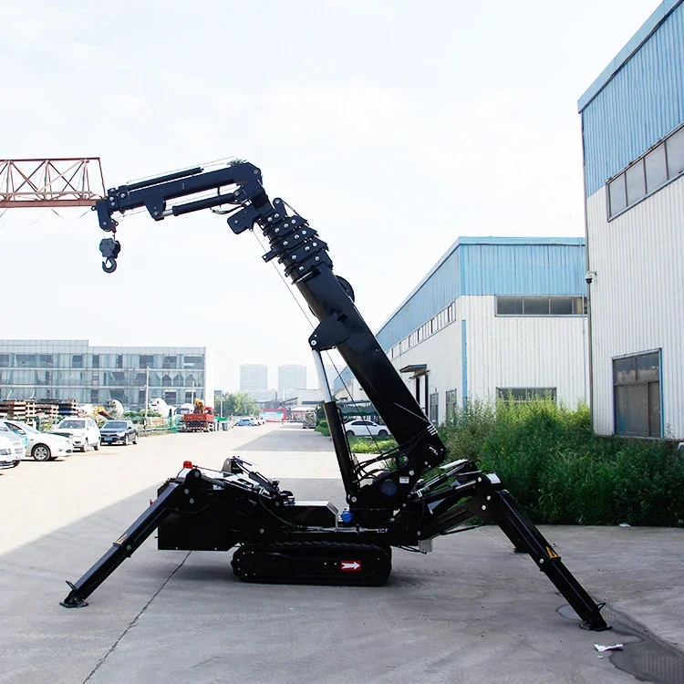 Narrow Space Mini Telescopic Outrigger Small Crane Spider 5 Ton Mini Spider Crane With CE