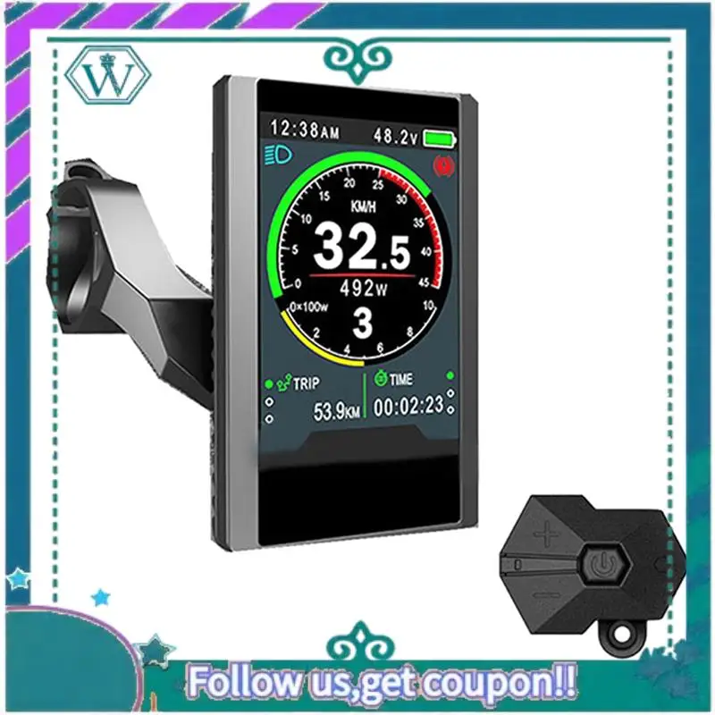 Upgraded Electric Bike LCD Color Display 850C UART Protocol For Bafang BBS01B BBS 02B BBSHD Mid Motor Conversion 5Pin Female