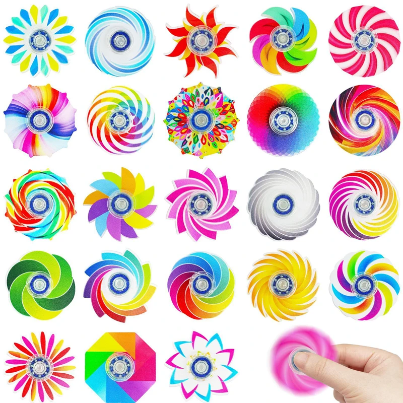 50-10PCS Mini Fidget Spinners Bulk Party Favors Classroom Prizes Anxiety ADD OCD Stress Relief Sensory Toys for Kids Boys Girls - view 3