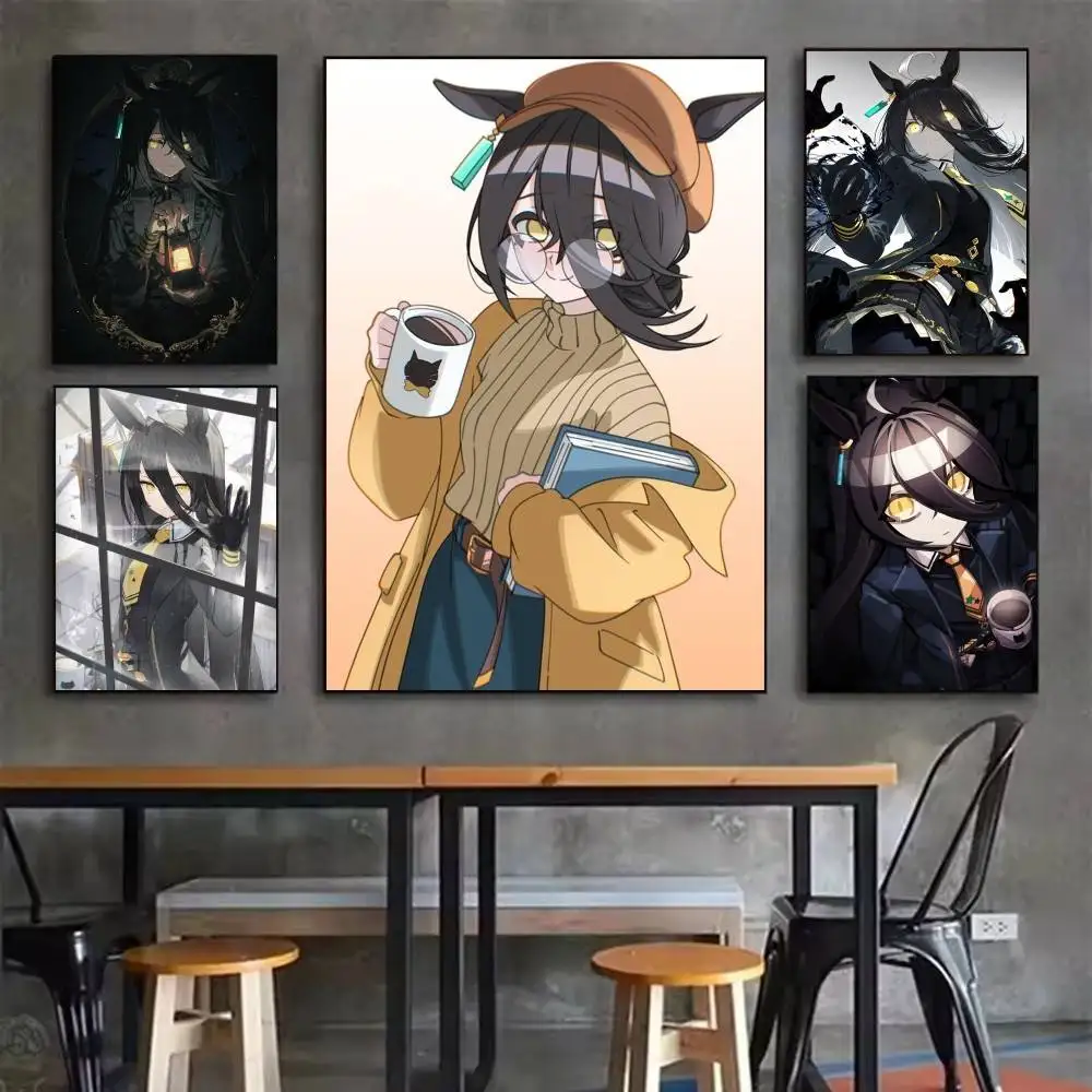 

Mannhattan Cafe UmaMusume Pretty Derby Poster Waterproof HD Art Wall Decal Self-Adhesive Print
