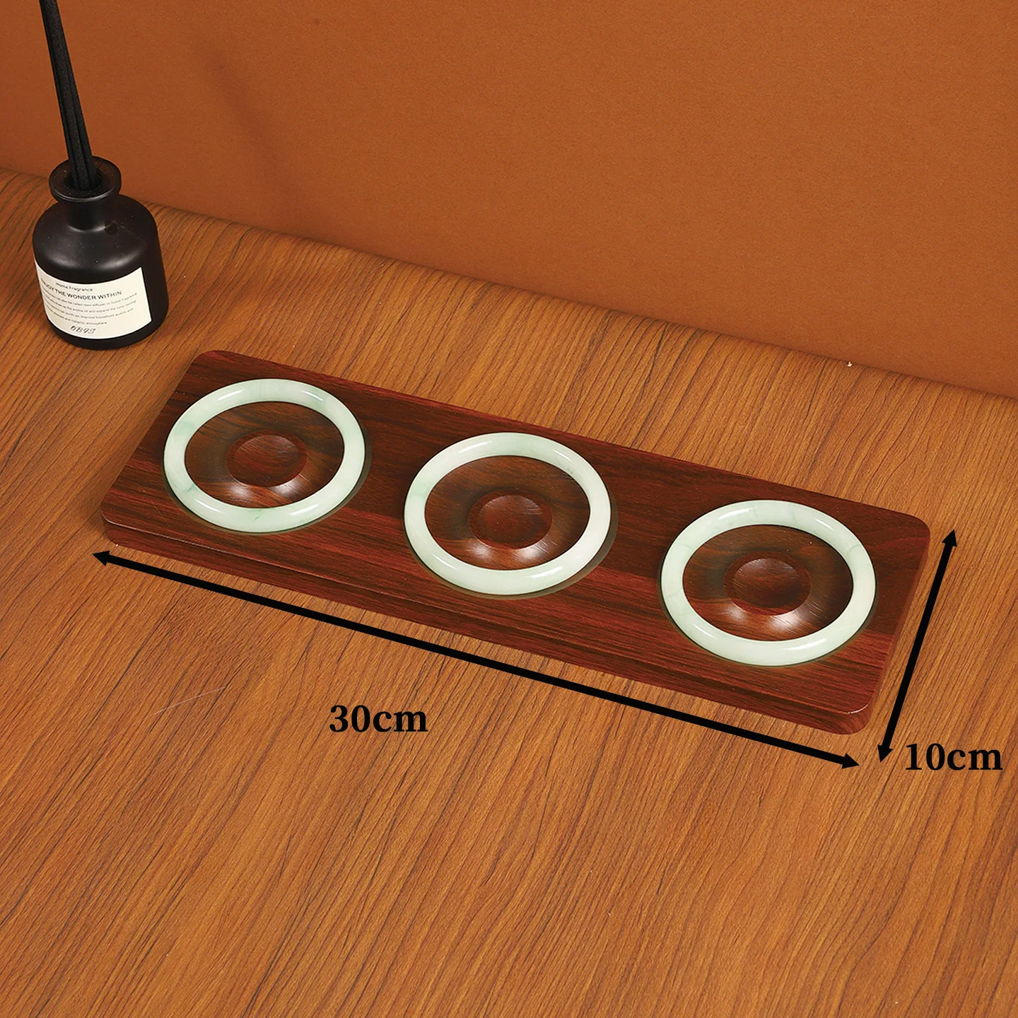 Wooden Jewelry Display Multi-Shape Beading Organizer Diy Jewelry Tray Walnut Finished Solid Wood Jewelry Display Tray For Stall