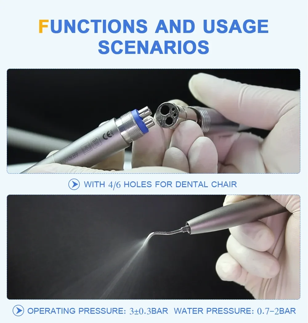 Air Scaler Scaling Tip Mondhygiëne Endodontische Materialen Tand Ultrasoon Handstuk S1 Universal/ S2 Sikkel/S3 Perio Type