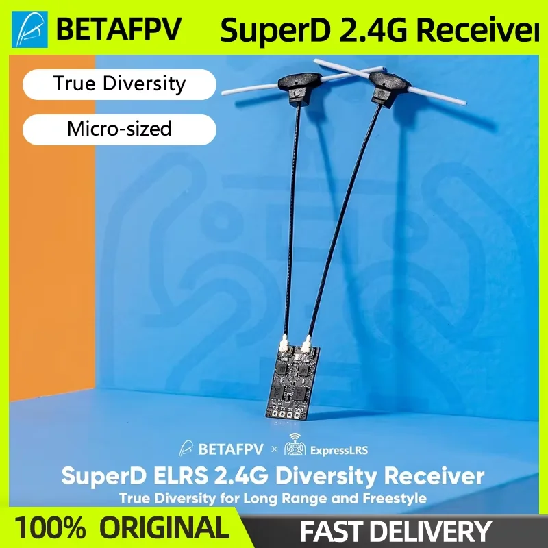 BETAFPV ELRS Receiver Series SuperD 2.4G ExpressLRS RX Long Range Receiver For RC FPV Racing Drone