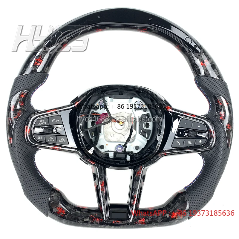 

Forged LED Carbon Fiber and Leather Steering Wheel for BMW G20 G28 G29 G30 G32 G38 G11 G12 G05 G01 G02 LCI CS Models
