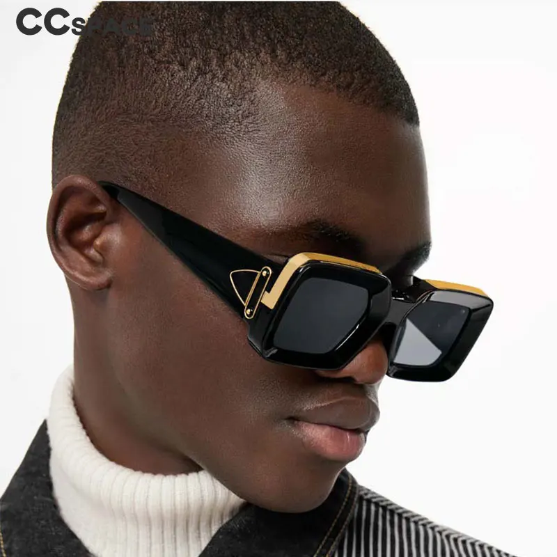 54333 Rectangle Brand Sunglasses Big Frame Trendy Street Shooting Man's Women's Fashion Glasses