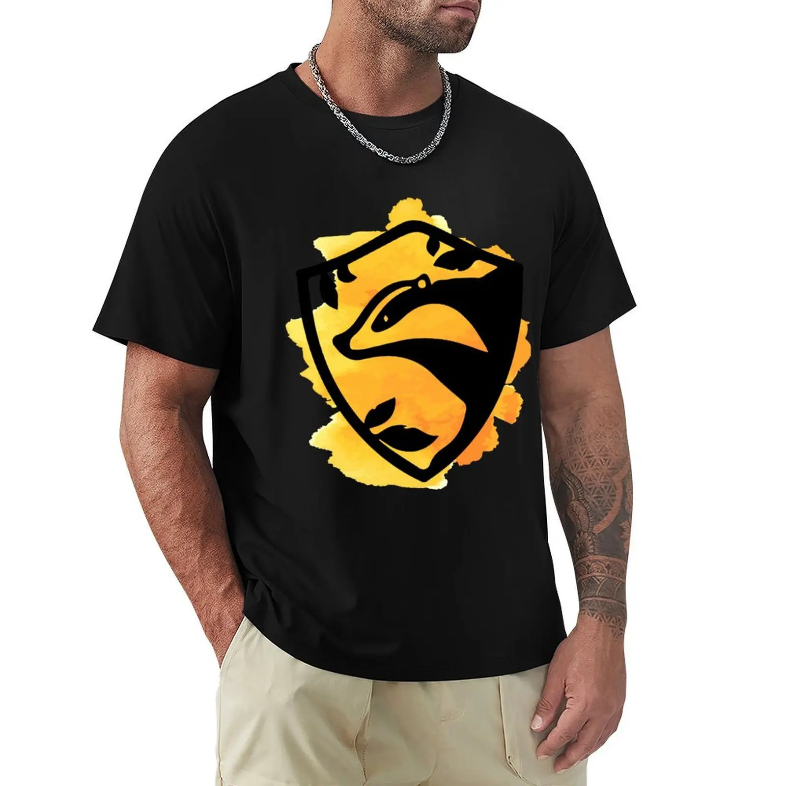 

Huffle Badger Emblem Loyal Kind T-shirt Sticker Phone Case T-Shirt anime shirt summer clothes black t-shirts for men