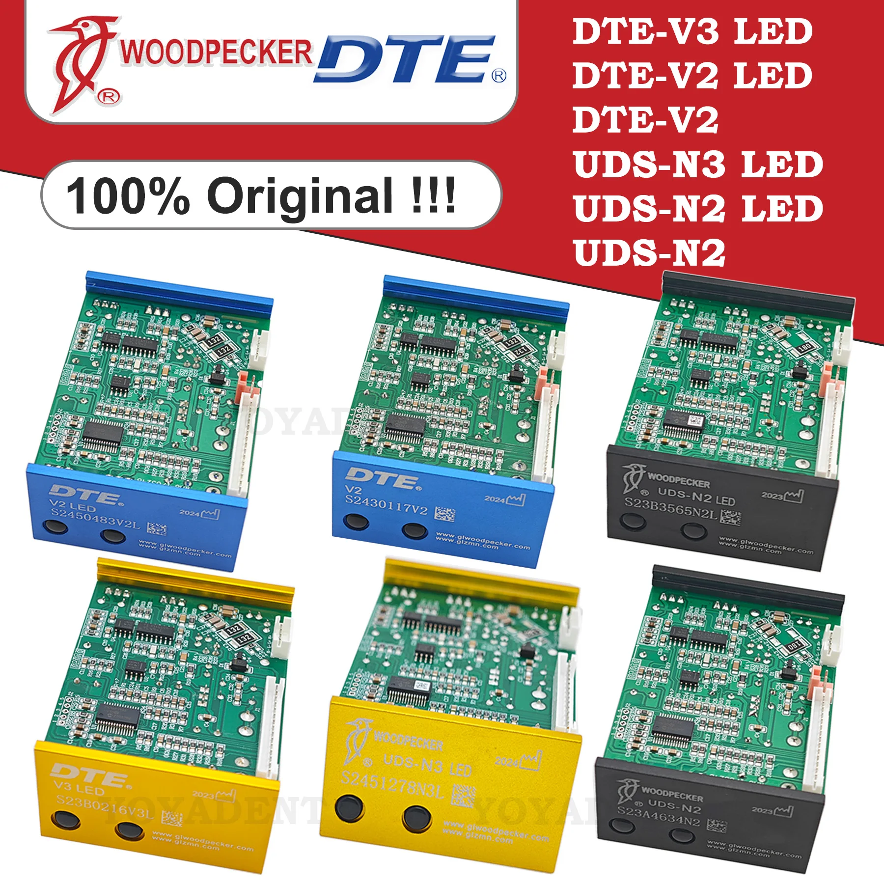 Woodpecker DTE Dental Ultrasonic Scaler UDS N2/N3 V2/V3 LED Build-In Scaler Electronic Control Board