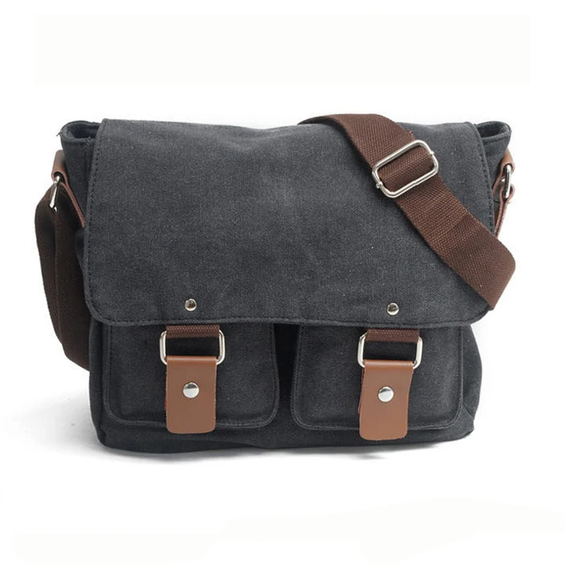 Borsa Fotografica Vintage In Tela Cerata – Impermeabile, A Tracolla, Per DSLR E Accessori (Cachi)