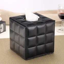 Modern Tissue Box Holder Square,Napkin Holder Pumping Paper Case Dispenser,Facial Tissue Box Cover for Home Bathroom Office Desk