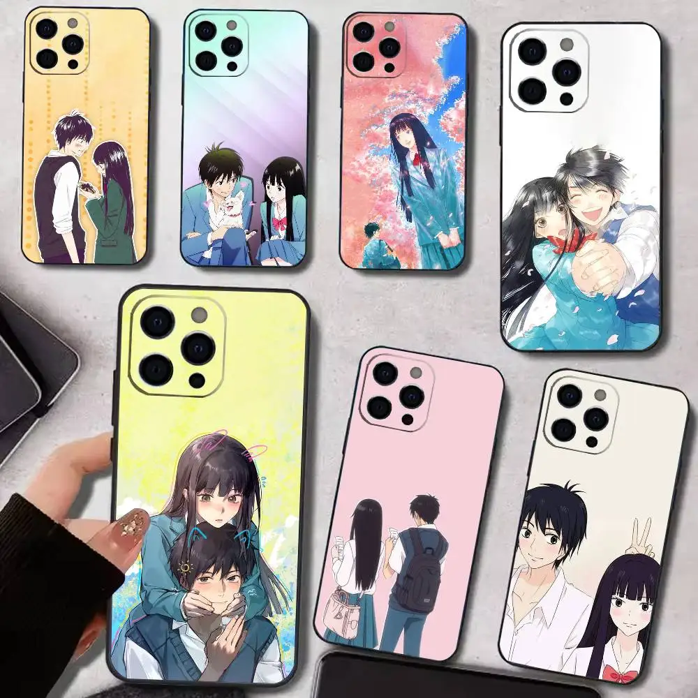 

S-Sawako K-Kuronuma Anime Phone Case For iPhone17,16,15,14,13,12,11 Plus,Pro Max Soft Black Cover