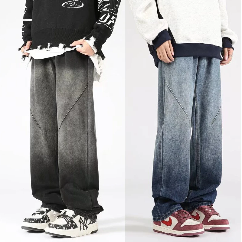 

Autumn Men's Casual Pants Korean Harajuku High Street Jeans Hip Hop Trousers High Quality Men's Clothing Streetwear Men Pants