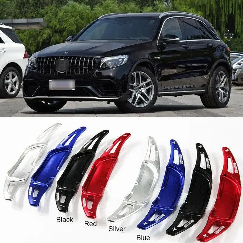 

Car Steering Wheel Shift Blade Paddle Sports Shifter Extension Car-styling Red Black Blue Silver For Benz AMG GLC63 GLC43 G63