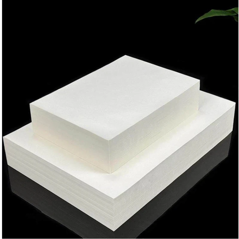 A4 A3 Thick Printable Rice Paper Half Raw Half Cooked Xuan Paper for Calligraphy Painting Inkjet Laser Printer Art Supply