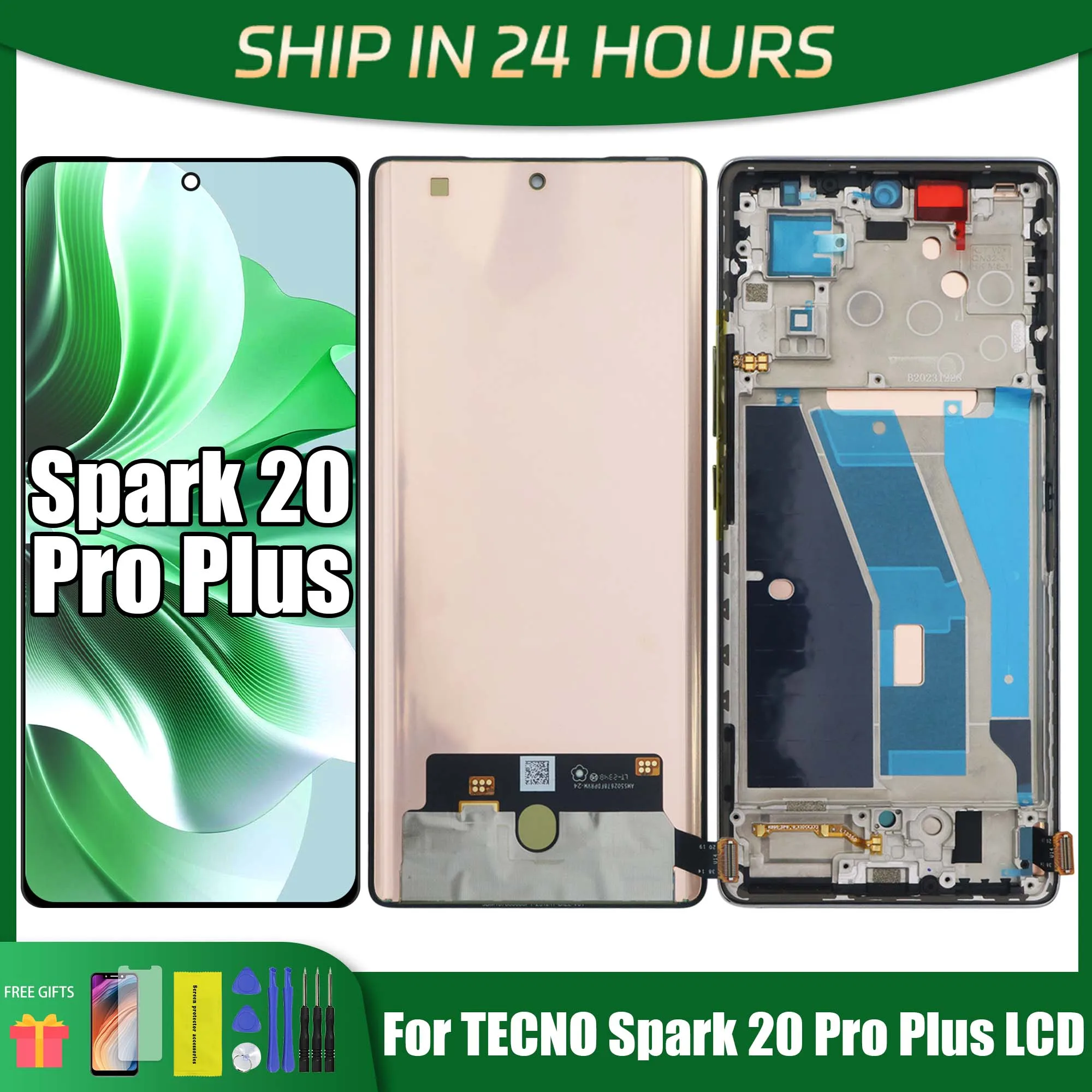 678-high-quality-lcd-for-ori-tecno-spark-20-pro-plus-kj7-display-touch-screen-digitizer-assembly
