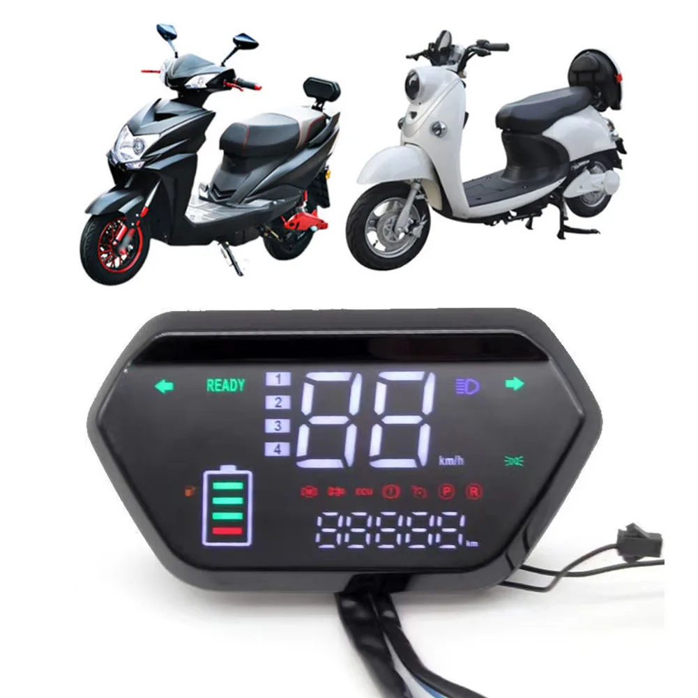 1×48V/60V/72V E-bike LCD Display Meter Control Panel Speedmeter Screen For E-Bike/Electric Scooter/Motor Dashboard Accessories