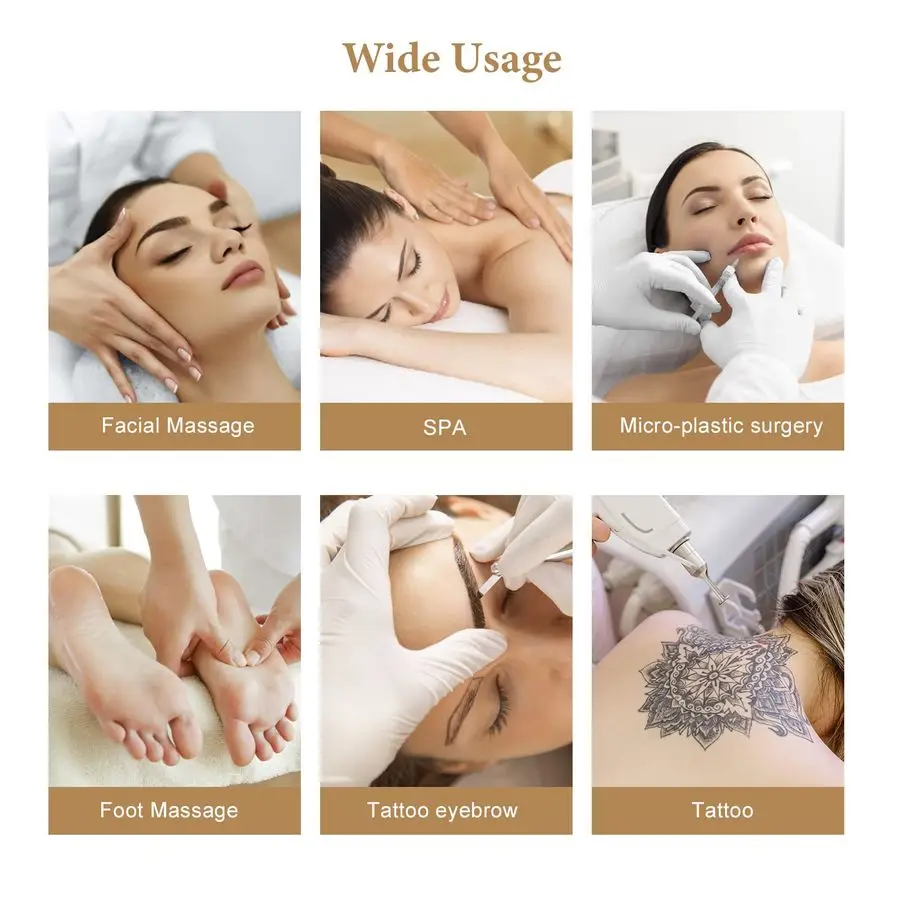 Cadeira de tatuagem para salão de massagem, cama de esteticista com banco hidráulico, mesa de cama facial multiuso de 3 seções, barbe de beleza ajustável