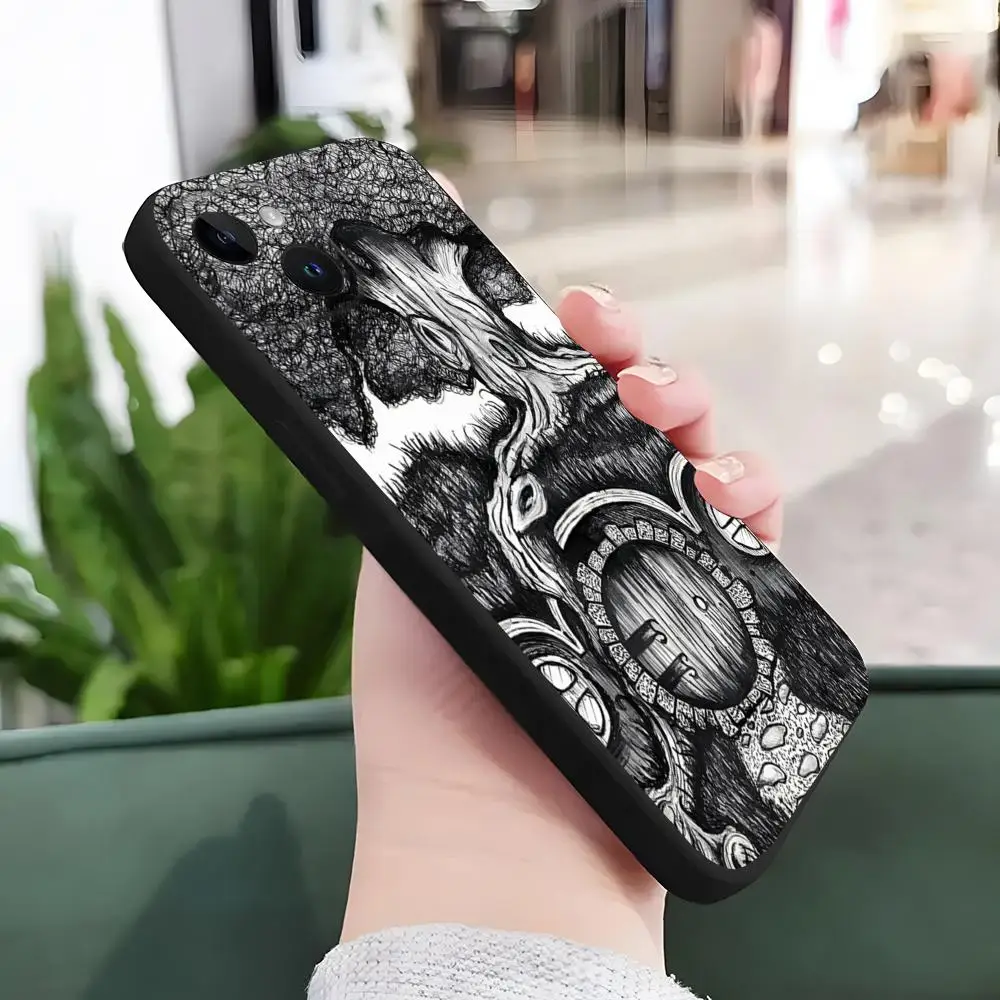 MINISO-le l-leigne des anneaux coque de téléphone pour IPhone 17 15 16 13 Pro Max 14 12 11 Air Xr X 8 7 6 Plus couverture arrière de luxe