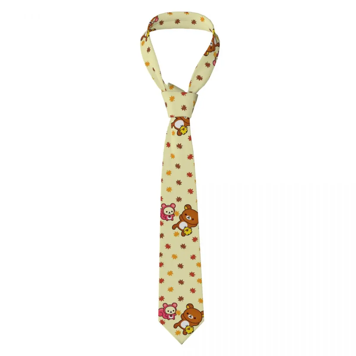 

Формальный галстук R-Rilakkumas с героями мультфильмов, мужской шелковый галстук в стиле манга для вечеринки Gravatas