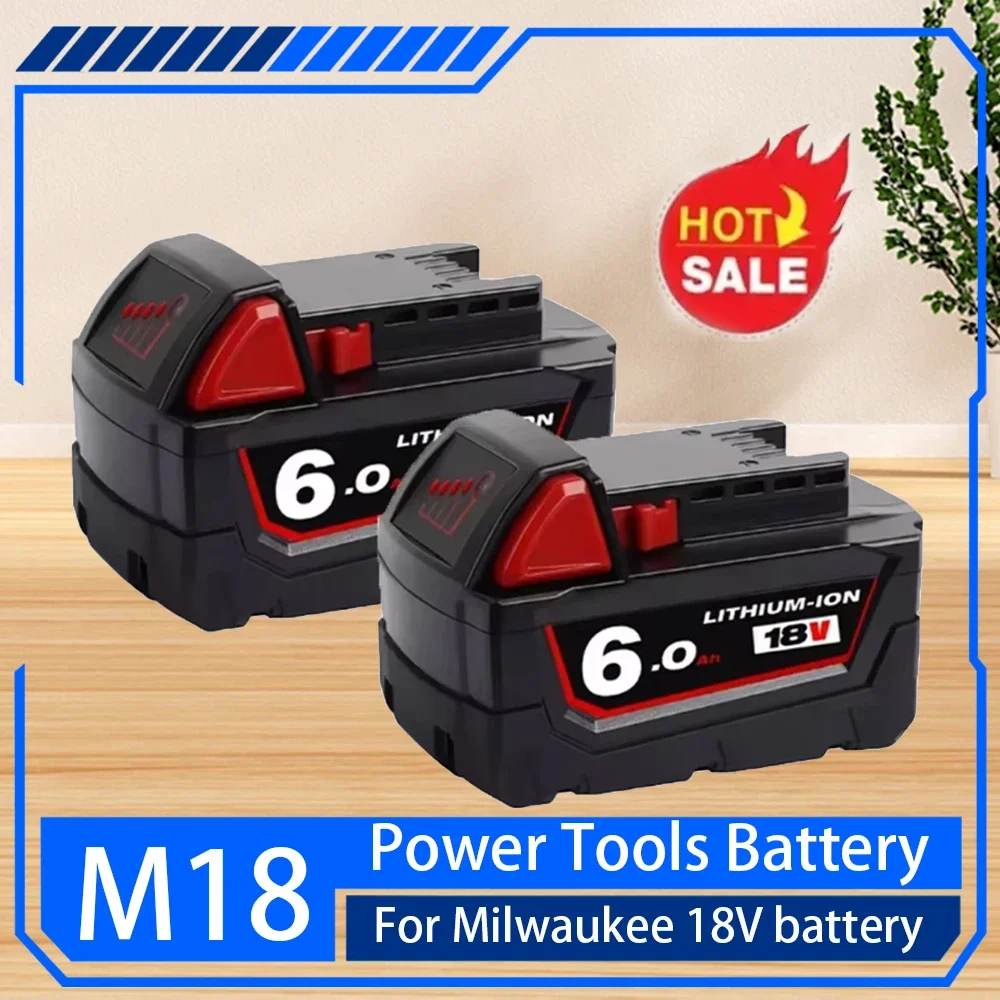 

New for Milwaukee XC 12000mAh 18V 48-11-1815 48-11-1850 2646-20 2642-21ct Rechargeable Battery Charger Set with Free Shipping