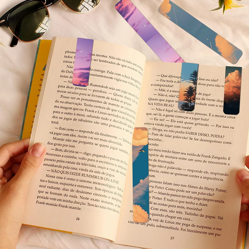 2 stücke Fantasie Wolken Lesezeichen Magnetische Buch Clips Lesen Artikel Seite Halter Kawaii Koreanische Schreibwaren Für Schule Büro Liefert