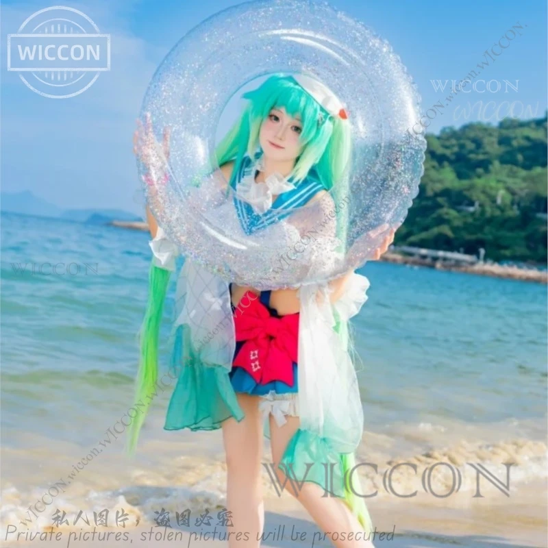 Cream Soda Cosplay Halloween Costume Summer Beach Woman Adult mikuku PJSK mikku Project Sekai Colorful Stage Game New Cosplay