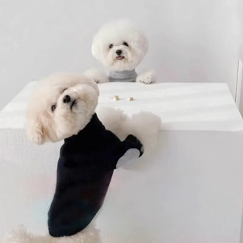 Fashion Dog Clothes Autumn Winter Dog Undershirt Soft Cotton Thin Puppy Hoodie Chihuahua French Bulldog Bichon Costume Pet Vest