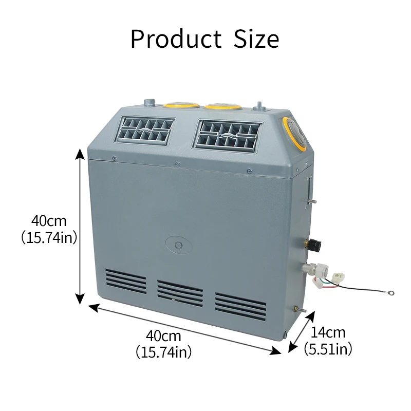 Model 505 Vertical MAC Evaporator Assembly Kit Cooling Only For Tractors Bulldozers Excavators Trucks Campers