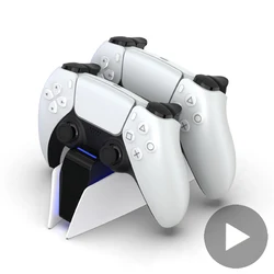 Зарядное устройство для Sony Play Station Playstation PS 5, PS5, контроллер управления, двойная подставка, аксессуары, геймпад, поддержка держателя команд