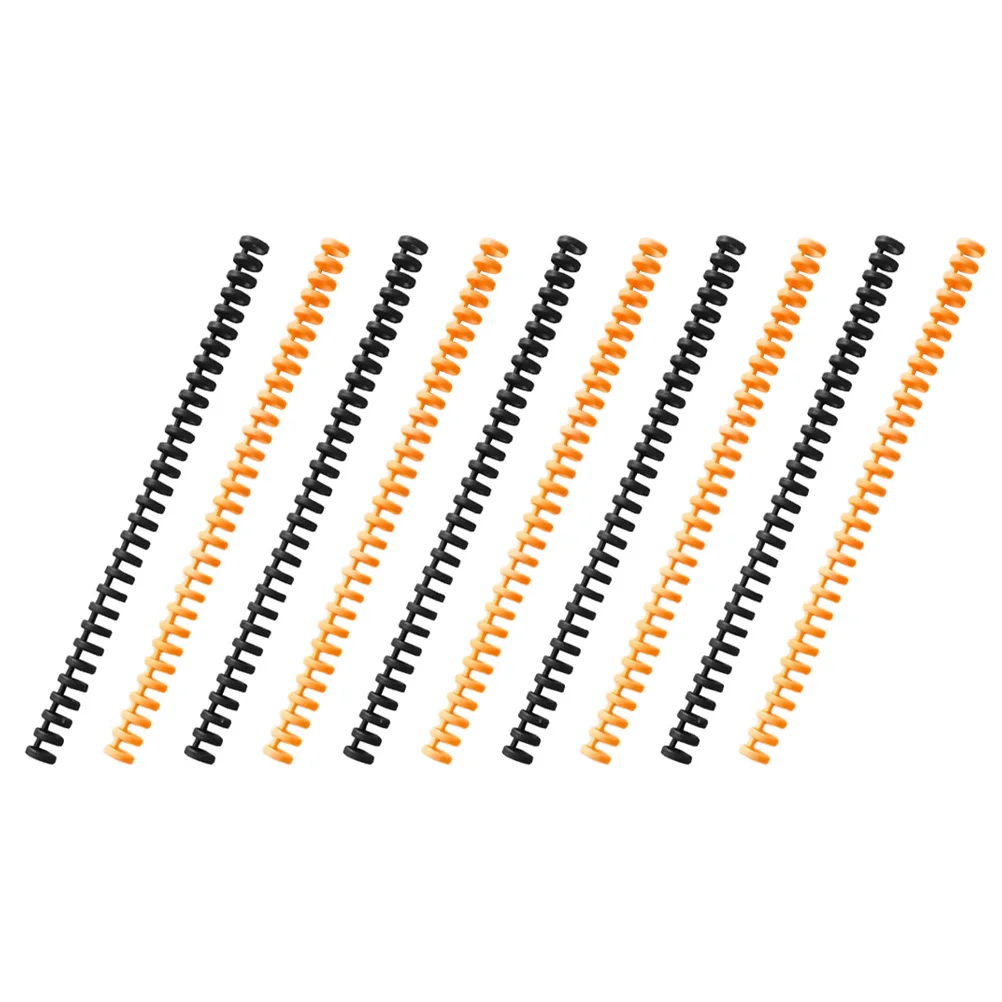 

10 Pcs Binder Loose Leaf Rings Mini Plastic Spirals for Binding to Open Spines Book Office Supplies Coils