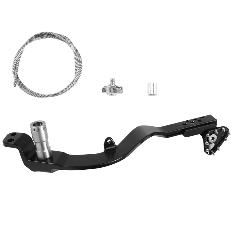 

Длина кованой задний тормозной рычаг с ЧПУ, регулируемая тяговая сила для Honda CRF250L/LS/Rally 2021-2024, черный