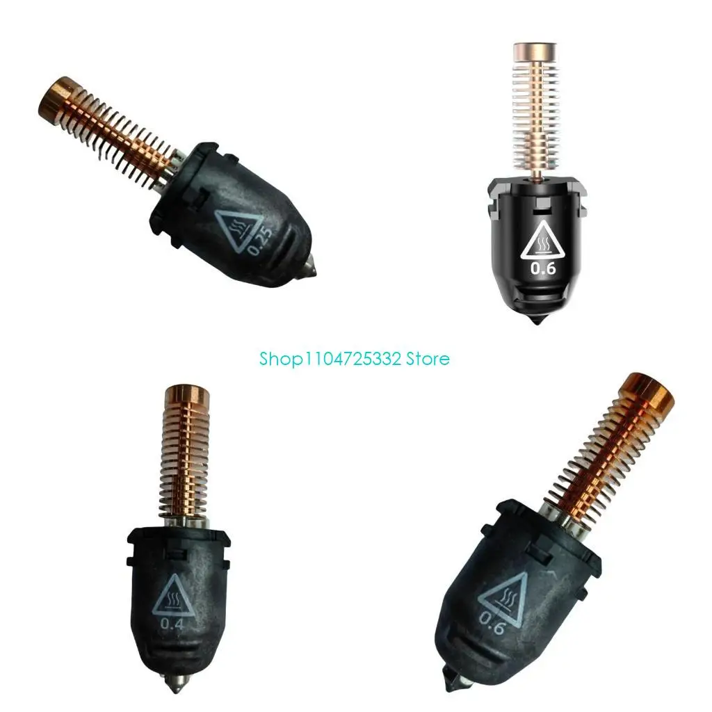 

Сопло для 3D-печати Усовершенствованное сопло принтера, 0,25/0,4/0,6/0,8 мм Hardeden из нержавеющей стали для принтеров AD5M 5M