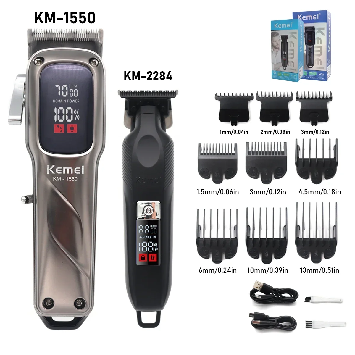 KEMEI Haarschneidemaschine Km-1550 Km-2284 Design Haarschneider Professionelle elektrische Schnitzerei Friseursalon Haarschneidemaschine für kommerzielle Haarschneidemaschinen