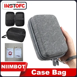 Protective Case Bag Anti Falling Portable Carry Zipper Storage White Grey Black Box for Niimbot D11 D101 D110 Thermal Label Roll